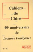 voir Cahiers de Chiré N° 12. Année 1997